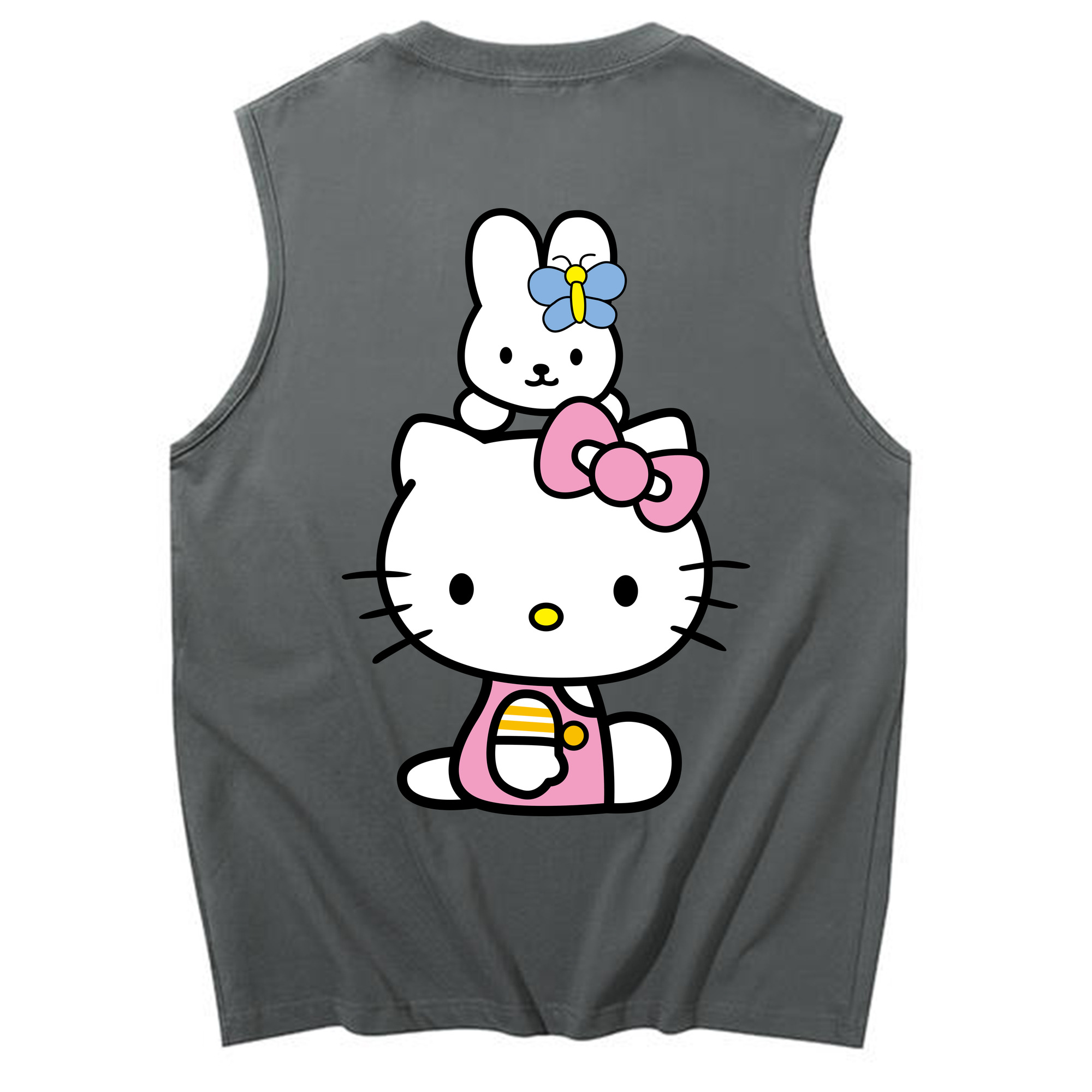 （画像用） Hello Kitty ハローキティ コットン100％タンクトップ（背面プリント）